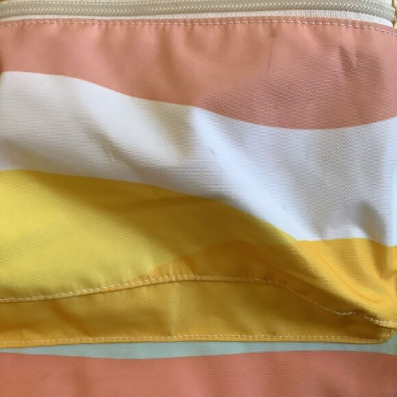 Pure Vida Backpack Sunset Colors Good Used Condition Peach Yellow White Aqua - Picture 6 of 8